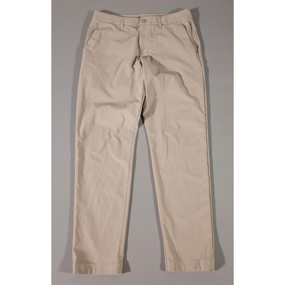 Lululemon Commission Pant Slim Mens 32 Tan Warpstreme Chino LM5AO4S